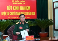 阮伯力中将视察15兵团战备状态转换训练